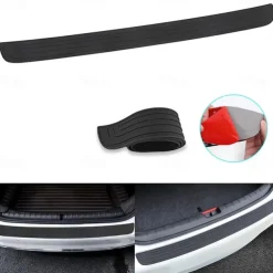 Anti-Scratch Car Trunk Door Sill Protector - Universal Rear Bumper Guard Rubber Trim Pad, 90cm x 7cm