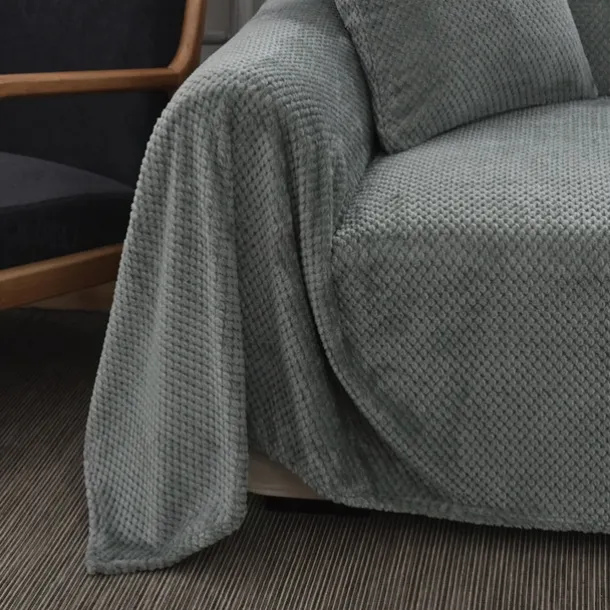 Anti-Scratch Cat Sofa Cover Blanket Sofa Slipcover,Soft Fuzzy Bedding Blankets ,Furniture Protector from Pet Scratch, Premium Fluffy Blankets Plush Fleece Throw Dog Bed