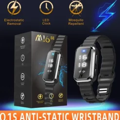 Anti-Static Wristband Bracelet – Wearable Static Elimination & Mosquito Repellent Band for Fall and Winter Use