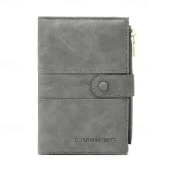 Anti-theft Passport Wallet RFID Passport Holder Zipper Buckle Travel Wallet Document Holder Multifunctional Travel Passport Bag