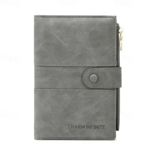 Anti-theft Passport Wallet RFID Passport Holder Zipper Buckle Travel Wallet Document Holder Multifunctional Travel Passport Bag