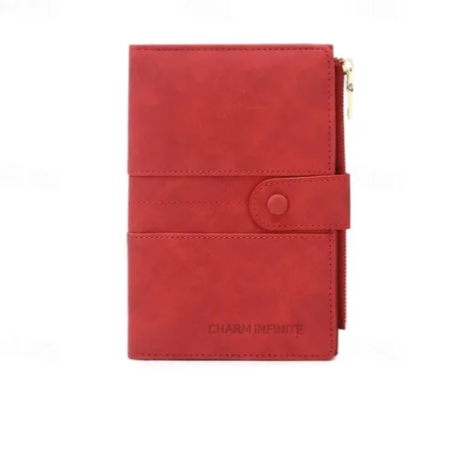 Anti-theft Passport Wallet RFID Passport Holder Zipper Buckle Travel Wallet Document Holder Multifunctional Travel Passport Bag