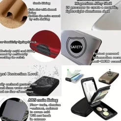 Anti-Theft Wallet Mini Portable Storage Bag Lightweight Credit Card Case, Minimalist Bag