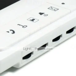 Apartment Video Door Phone Intercom Doorbell Camera 7 Inch LCD Display Monitor for One to Three Family Camera 700TVLine CMOS 3.6mm Lens Hands-free