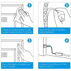 App Intelligent Control Bluetooth Mesh Smart Led Lights Strip 1M 2M 3M 4M 5M 5050 RGB SMD 30 LEDs Per Meters with IR 24 Key Controller USB Port DC5V