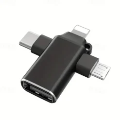 Applicable To Apple Huawei Typec Adapter OTG 3-in-1 Tablet Reading U Disk Mouse USB3.0 Converter