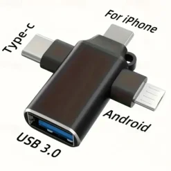 Applicable To Apple Huawei Typec Adapter OTG 3-in-1 Tablet Reading U Disk Mouse USB3.0 Converter