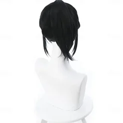 Apply to Wreck-it Ralph Vanellope Von Schweetz Cosplay Wig Vanellope Von Schweetz Black High Ponytail Anime Prop Wigs Halloween Wigs