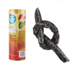 April Fool's Day Gift Tricky Toy Spoof Potato Chip Snake Bouncing Snake Startle Tricky Potato Chip Bucket Snake 2pcs Yellow