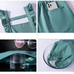 Apron, Kitchen, Household Cooking Special Double-Layer Waterproof and Oil Proof Fabric, Cute Princess Style Women's Apron