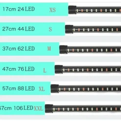 Aquarium Light LED Waterproof Fish Tank Light Underwater Fish Lamp Aquariums Decor Lighting Plant Grow Lamp 220-240V