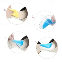 Arch Support Insoles For Flat Feet (Suitable Night And Home Use And Replace Them Regularly) Gel Arch Inserts For Plantar Fasciitis Adhesive Arch Pads For Pressure And Foot Pain Relief