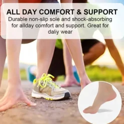 Arch Support Insoles For Flat Feet (Suitable Night And Home Use And Replace Them Regularly) Gel Arch Inserts For Plantar Fasciitis Adhesive Arch Pads For Pressure And Foot Pain Relief