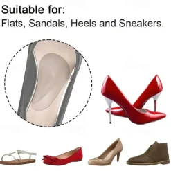 Arch Support Insoles For Flat Feet (Suitable Night And Home Use And Replace Them Regularly) Gel Arch Inserts For Plantar Fasciitis Adhesive Arch Pads For Pressure And Foot Pain Relief