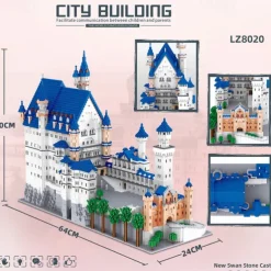 Architecture Neuschwanstein Castle Micro Building Blocks Set11810PCS - World Famous Architectural Model Toys Gifts for Kids and Adults