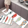 Area Rug Kitchen Rug Mat Non-Slip Oil Proof Floor Mat Livingroom Rug Indoor Outdoor Mat Bedroom Decor Bathroom Mat Entrance Rug Door Mat Summer Fishes