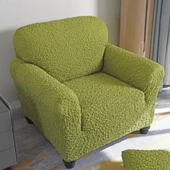 Armchair Cover Armchair Slipcover Soft Polyester Fabric Slipcover 1-Piece Form Fit Stretch Stylish Furniture Protector Microfibra Collection