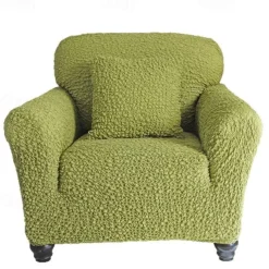 Armchair Cover Armchair Slipcover Soft Polyester Fabric Slipcover 1-Piece Form Fit Stretch Stylish Furniture Protector Microfibra Collection