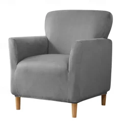 Armchair Slipcover,Stretch Velvet Armchair Cover Soft Chair Covers with Arms for Living Room Furniture Protector