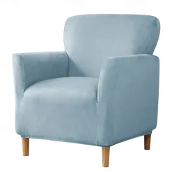Armchair Slipcover,Stretch Velvet Armchair Cover Soft Chair Covers with Arms for Living Room Furniture Protector