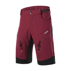 Arsuxeo Men's Bike Shorts Cycling MTB Shorts Bike Shorts Pants Relaxed Fit Mountain Bike MTB Road Bike Cycling Sports Breathable Quick Dry Moisture Wicking Waterproof Zipper Black Army Green