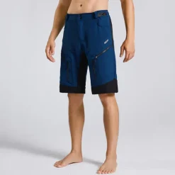 Arsuxeo Men's Bike Shorts Cycling MTB Shorts Bike Shorts Pants Relaxed Fit Mountain Bike MTB Road Bike Cycling Sports Breathable Quick Dry Moisture Wicking Waterproof Zipper Black Army Green