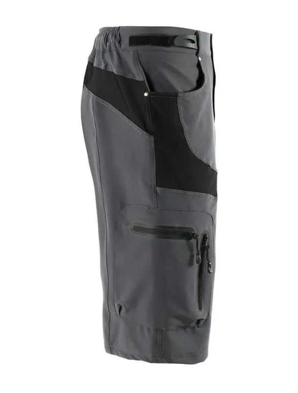 Arsuxeo Men's Bike Shorts Cycling MTB Shorts Bike Shorts Pants Form Fit Mountain Bike MTB Road Bike Cycling Sports Waterproof Multi-Pockets Breathable Quick Dry Black Army Green Polyester Spandex