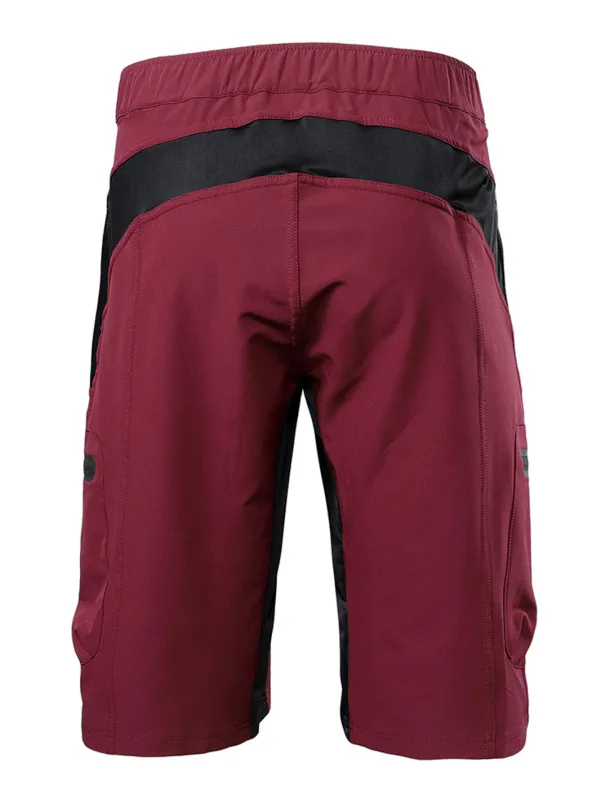 Arsuxeo Men's Bike Shorts Cycling MTB Shorts Bike Shorts Pants Form Fit Mountain Bike MTB Road Bike Cycling Sports Waterproof Multi-Pockets Breathable Quick Dry Black Army Green Polyester Spandex