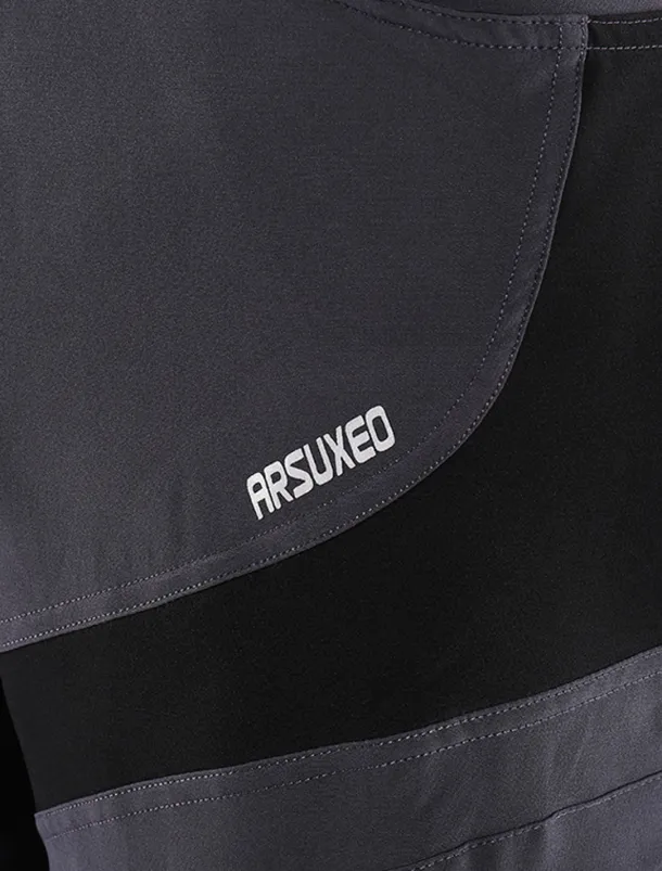 Arsuxeo Men's Bike Shorts Cycling MTB Shorts Bike Shorts Pants Form Fit Mountain Bike MTB Road Bike Cycling Sports Waterproof Multi-Pockets Breathable Quick Dry Black Army Green Polyester Spandex