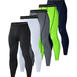 Arsuxeo Men's Compression Pants Running Tights Leggings Base Layer Athletic Athleisure Fall Polyester Breathable Quick Dry Moisture Wicking Soft Compression Fitness Gym Workout Running Sportswear