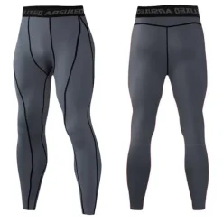 Arsuxeo Men's Compression Pants Running Tights Leggings Base Layer Athletic Athleisure Fall Polyester Breathable Quick Dry Moisture Wicking Soft Compression Fitness Gym Workout Running Sportswear