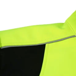 ARSUXEO Men's Cycling Jacket Bike Jacket Winter Softshell Fleece Jacket Top Windproof Waterproof 15-k Warm UP Thermal Breathable Stripe Polyester, Spandex, Fleece Winter Orange Red Light Green Road