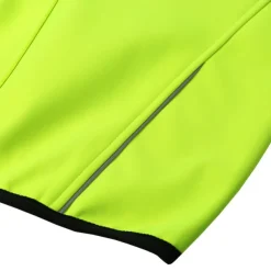 ARSUXEO Men's Cycling Jacket Bike Jacket Winter Softshell Fleece Jacket Top Windproof Waterproof 15-k Warm UP Thermal Breathable Stripe Polyester, Spandex, Fleece Winter Orange Red Light Green Road