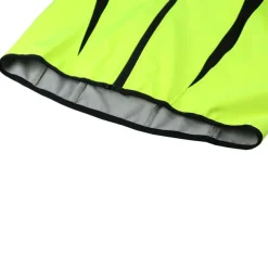 ARSUXEO Men's Cycling Jacket Bike Jacket Winter Softshell Fleece Jacket Top Windproof Waterproof 15-k Warm UP Thermal Breathable Stripe Polyester, Spandex, Fleece Winter Orange Red Light Green Road