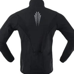 ARSUXEO Men's Cycling Jacket Bike Jacket Winter Softshell Fleece Jacket Top Windproof Waterproof 15-k Warm UP Thermal Breathable Stripe Polyester, Spandex, Fleece Winter Orange Red Light Green Road