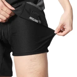 Arsuxeo Men's Cycling MTB Shorts Cycling Shorts Bike Shorts Bike Baggy Shorts MTB Shorts Form Fit Mountain Bike MTB Road Bike Cycling Sports 3D Pad Cycling Anatomic Design Front Zipper Black Army