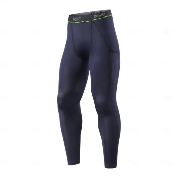 Arsuxeo Men's Cycling Tights Bike Tights Leggings Form Fit Mountain Bike MTB Road Bike Cycling Sports Breathable Moisture Wicking Sweat wicking Comfortable Black Army Green Clothing Apparel Advanced