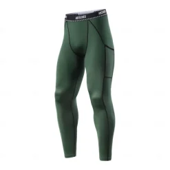 Arsuxeo Men's Cycling Tights Bike Tights Leggings Form Fit Mountain Bike MTB Road Bike Cycling Sports Breathable Moisture Wicking Sweat wicking Comfortable Black Army Green Clothing Apparel Advanced