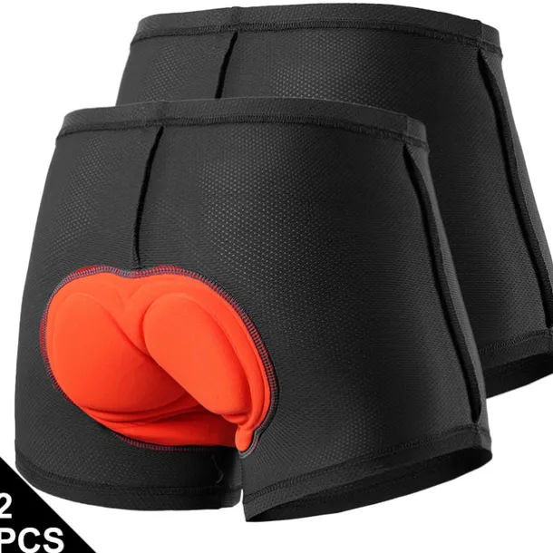 Arsuxeo Men's Cycling Under Shorts Cycling Underwear Black Bike Underwear Shorts Padded Shorts Chamois Mountain Bike MTB Road Bike Breathable 3D Pad Quick Dry Anatomic Design Sports Polyester Coolmax®