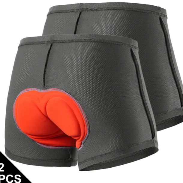 Arsuxeo Men's Cycling Under Shorts Cycling Underwear Black Bike Underwear Shorts Padded Shorts Chamois Mountain Bike MTB Road Bike Breathable 3D Pad Quick Dry Anatomic Design Sports Polyester Coolmax®