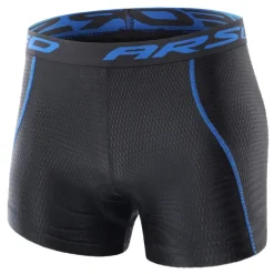 Arsuxeo Men's Cycling Under Shorts Cycling Padded Shorts Bike Underwear Shorts 5D Padded Gel Bottoms Quick Dry Sports Winter Black Red Black Yellow Mountain Bike MTB Clothing