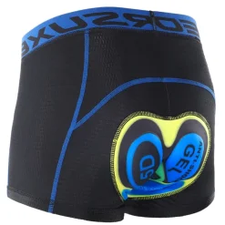 Arsuxeo Men's Cycling Under Shorts Cycling Padded Shorts Bike Underwear Shorts 5D Padded Gel Bottoms Quick Dry Sports Winter Black Red Black Yellow Mountain Bike MTB Clothing