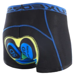 Arsuxeo Men's Cycling Under Shorts Cycling Padded Shorts Bike Underwear Shorts 5D Padded Gel Bottoms Quick Dry Sports Winter Black Red Black Yellow Mountain Bike MTB Clothing