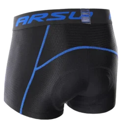 Arsuxeo Men's Cycling Under Shorts Cycling Padded Shorts Bike Underwear Shorts 5D Padded Gel Bottoms Quick Dry Sports Winter Black Red Black Yellow Mountain Bike MTB Clothing