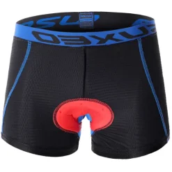 Arsuxeo Men's Cycling Under Shorts Cycling Padded Shorts Bike Underwear Shorts 5D Padded Gel Bottoms Quick Dry Sports Winter Black Red Black Yellow Mountain Bike MTB Clothing