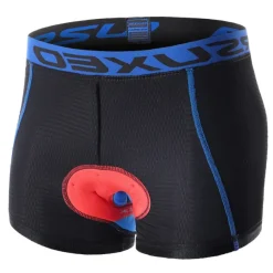 Arsuxeo Men's Cycling Under Shorts Cycling Padded Shorts Bike Underwear Shorts 5D Padded Gel Bottoms Quick Dry Sports Winter Black Red Black Yellow Mountain Bike MTB Clothing