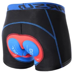 Arsuxeo Men's Cycling Under Shorts Cycling Padded Shorts Bike Underwear Shorts 5D Padded Gel Bottoms Quick Dry Sports Winter Black Red Black Yellow Mountain Bike MTB Clothing