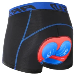 Arsuxeo Men's Cycling Under Shorts Cycling Padded Shorts Bike Underwear Shorts 5D Padded Gel Bottoms Quick Dry Sports Winter Black Red Black Yellow Mountain Bike MTB Clothing