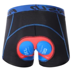 Arsuxeo Men's Cycling Under Shorts Cycling Padded Shorts Bike Underwear Shorts 5D Padded Gel Bottoms Quick Dry Sports Winter Black Red Black Yellow Mountain Bike MTB Clothing