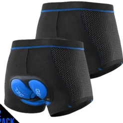 Arsuxeo Men's Cycling Under Shorts Cycling Padded Shorts Bike Underwear Shorts 5D Padded Gel Bottoms Quick Dry Sports Winter Black Red Black Yellow Mountain Bike MTB Clothing